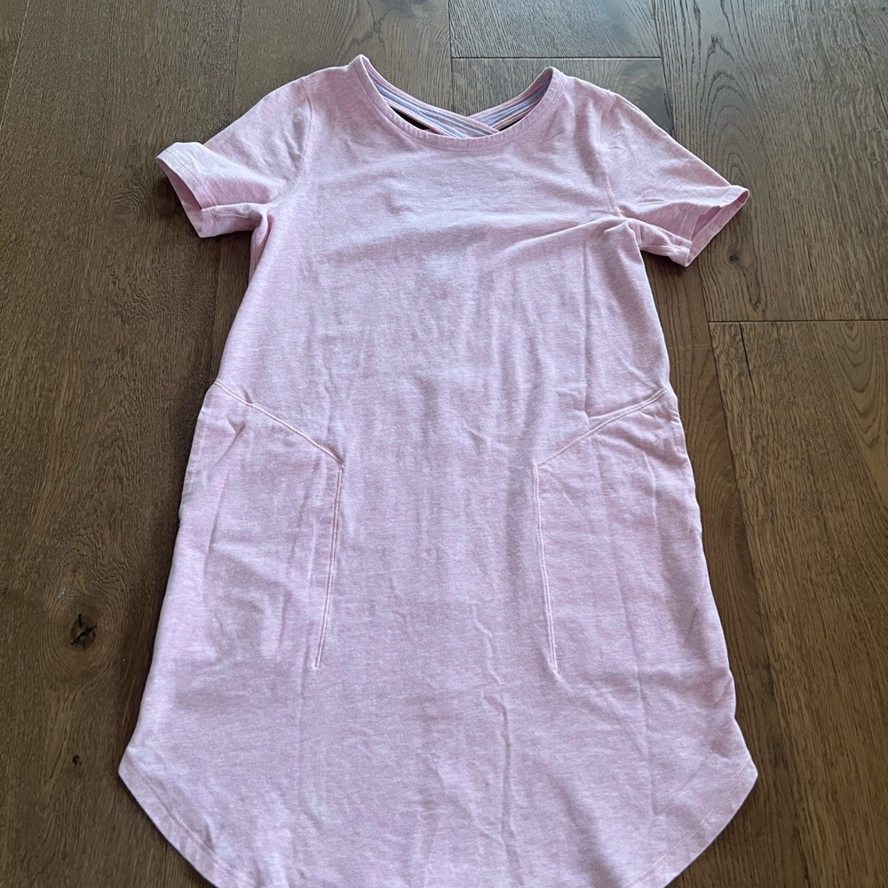Ivivva by Lululemon Play N Reverse reversible t-shirt dress size 12 pink